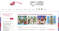 Desktop Screenshot of partyphotoinvitations.com